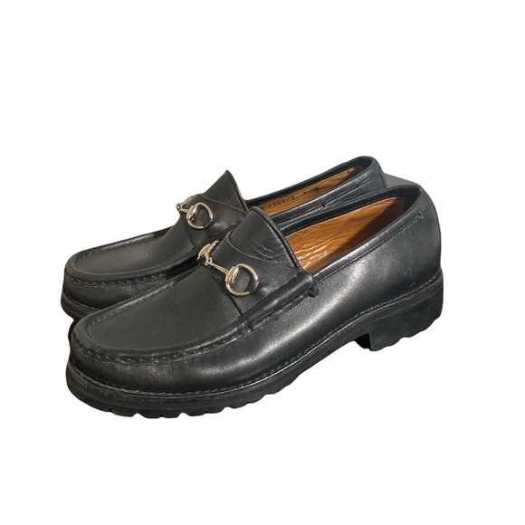 Gucci Shoes - Black Horsebit Gucci Loafer